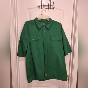 DNM ATTITUDE @ NYC / Vintage Green Button Down Shirt for Men